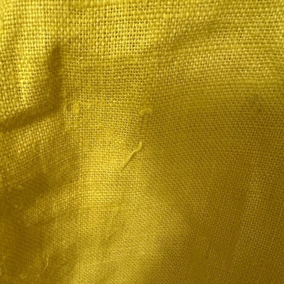 Vintage Talbots 100% Linen Yellow Shorts - Picture 6 of 6